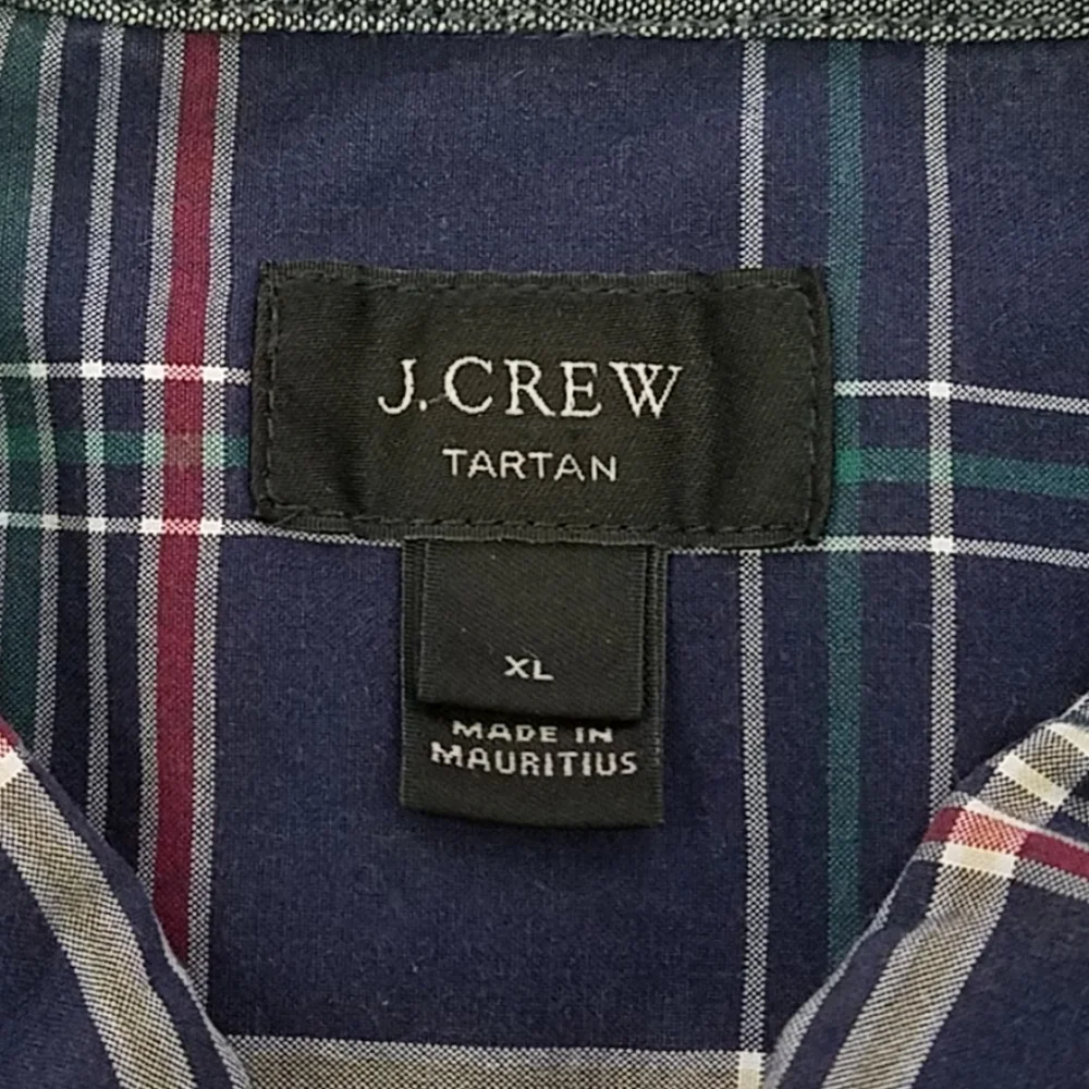 J. Crew Tartan Button Down Long Sleeve Plaid Shirt